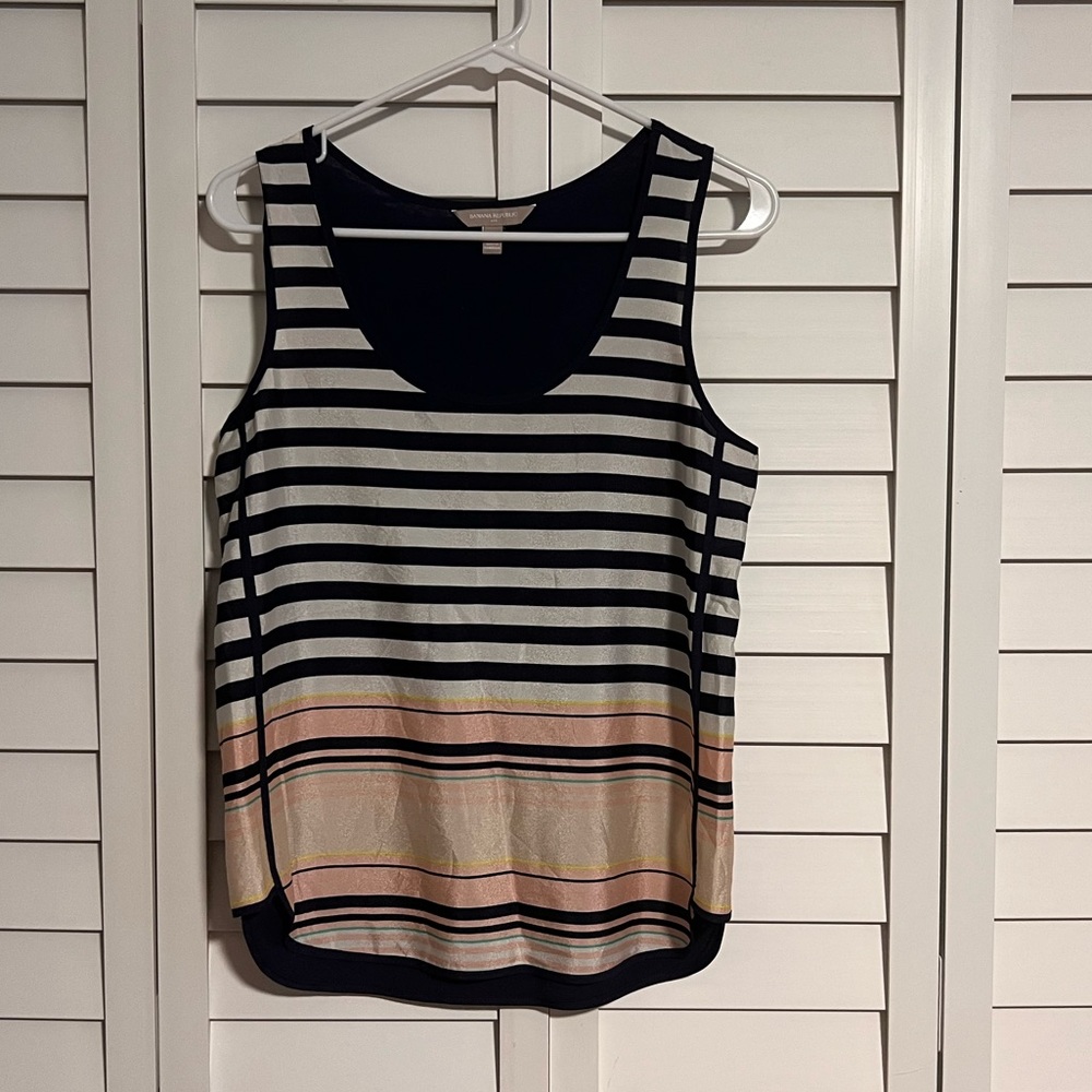 Mixed Media Banana Republic Striped Tank, EUC - S